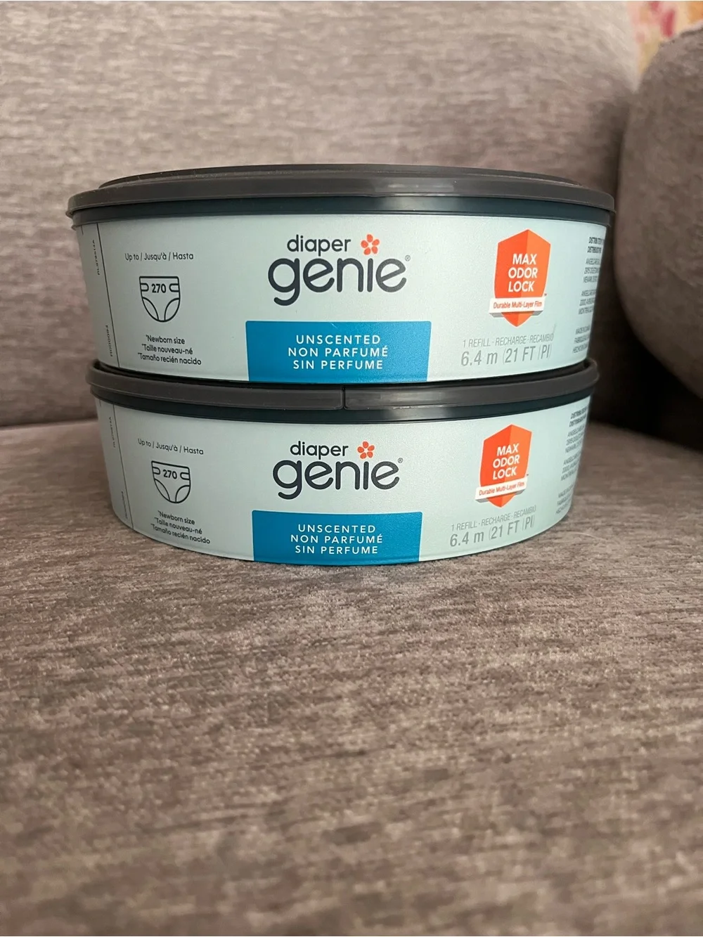 Diaper Genie Unscented Refill Canisters - Pack of 2
